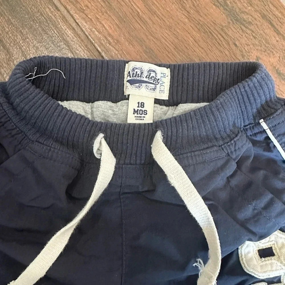 Children's Place Dark Navy Blue Boys Joggers Pants - Picture 2 of 3